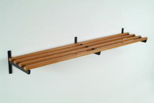 #31 Coat Rack - Medium Oak w/ 3 Brackets